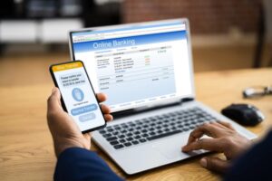 Online Banking Dashboard With Transfer Confirmation